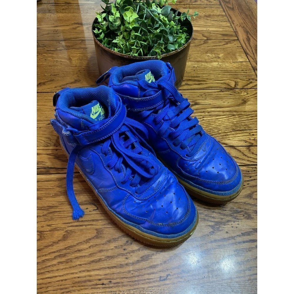 NIKE Air Force 1 Bright Blue Youth Size 5Y Womens 6.5